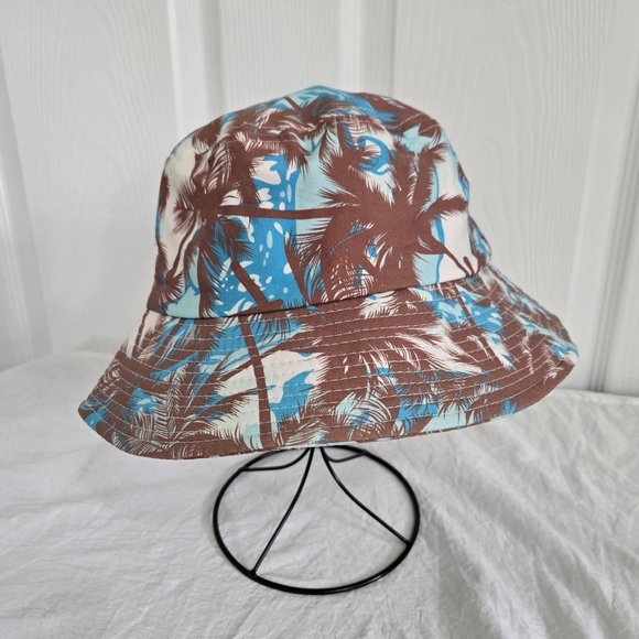 Bucket Hat Men's Boys Tropical Island Adjustable One Size Outdoors Unisex - Picture 1 of 6